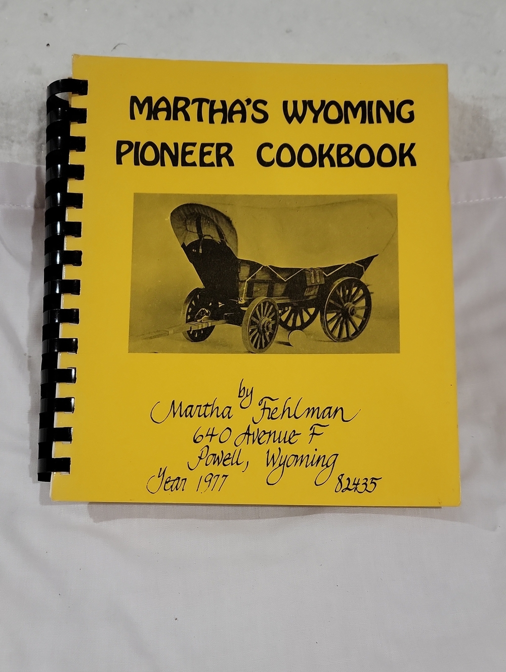 Vintage Martha's Wyoming Pioneer Cookbook-Inscribed By Author and Signed